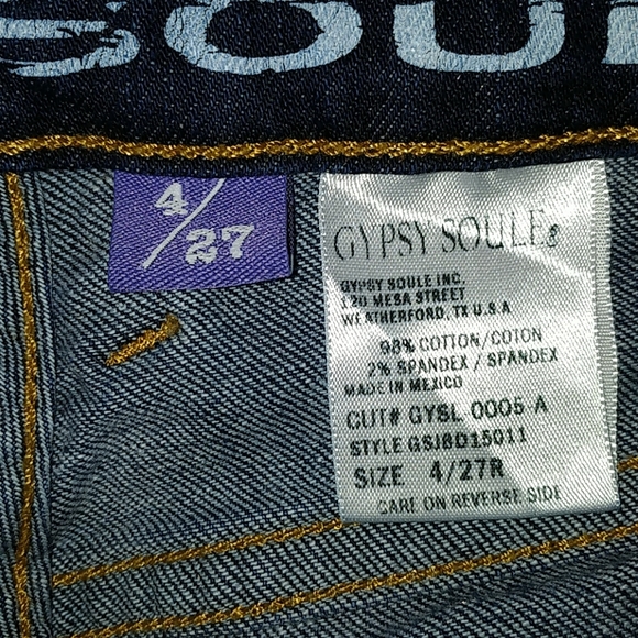 PERFECT CONDITION Gypsy Soule Jeans - Picture 3 of 4